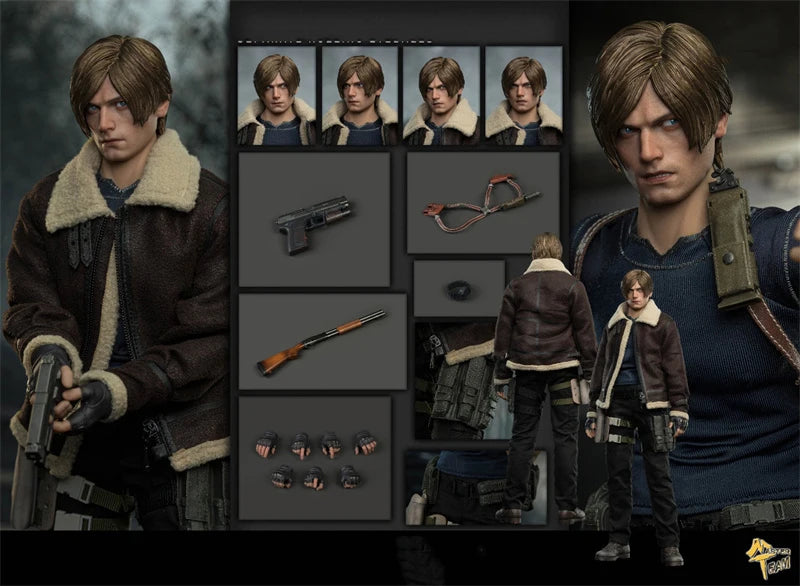 (Pre-Order) MTTOYS MT017 1/6 Leon S Kennedy Movable Eye Double Head Action Figure