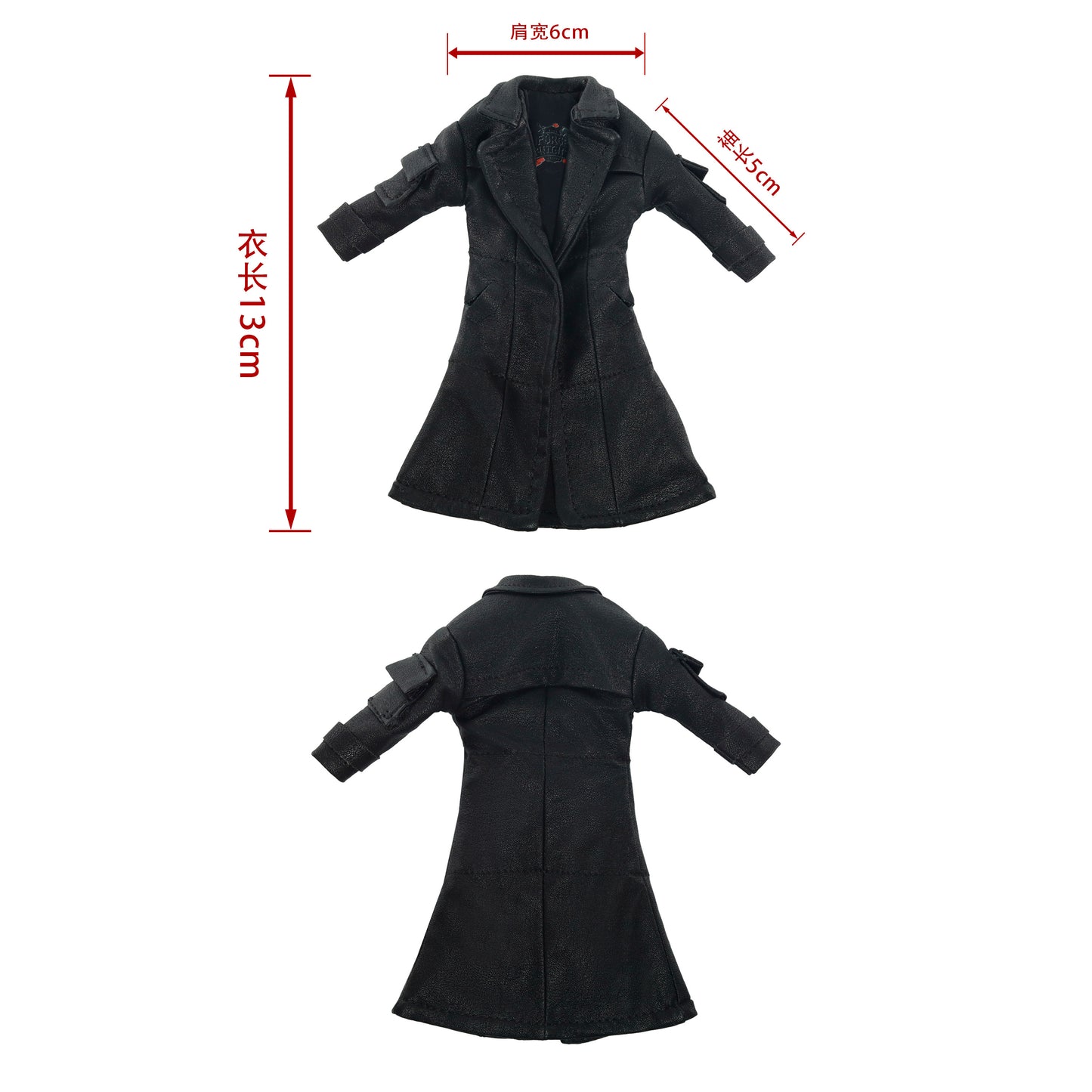 Custom 1/12 Clothing Accessories for Punisher Coat