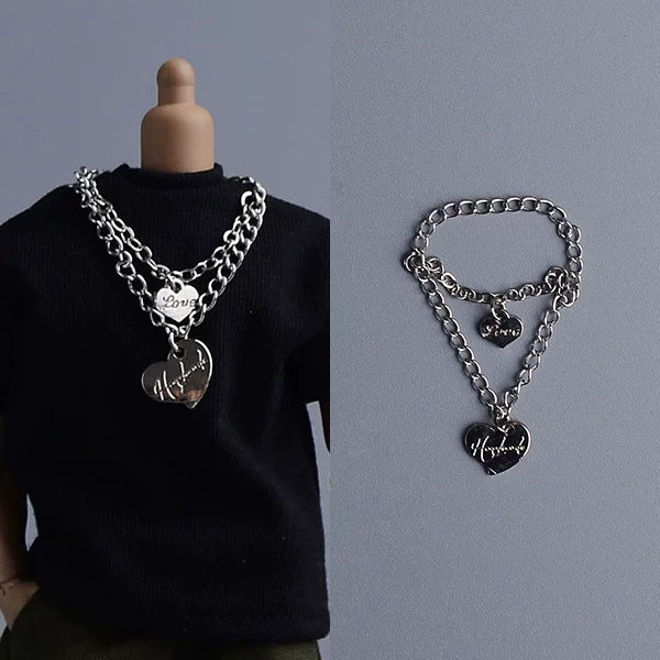 Custom 1/12 Clothing Accessories Chain Necklace for 1/12 scale action figures