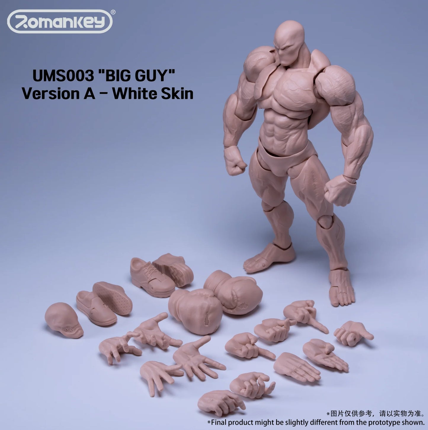 (Pre-Order) Romankey 1/12 Highly Articulated Male Body UMS003 BIG GUY Ver A B and C