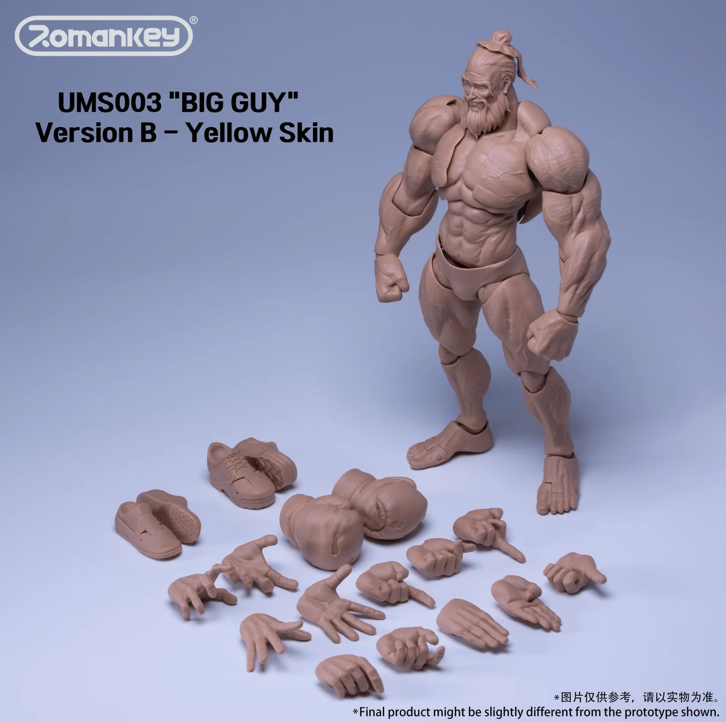 (Pre-Order) Romankey 1/12 Highly Articulated Male Body UMS003 BIG GUY Ver A B and C