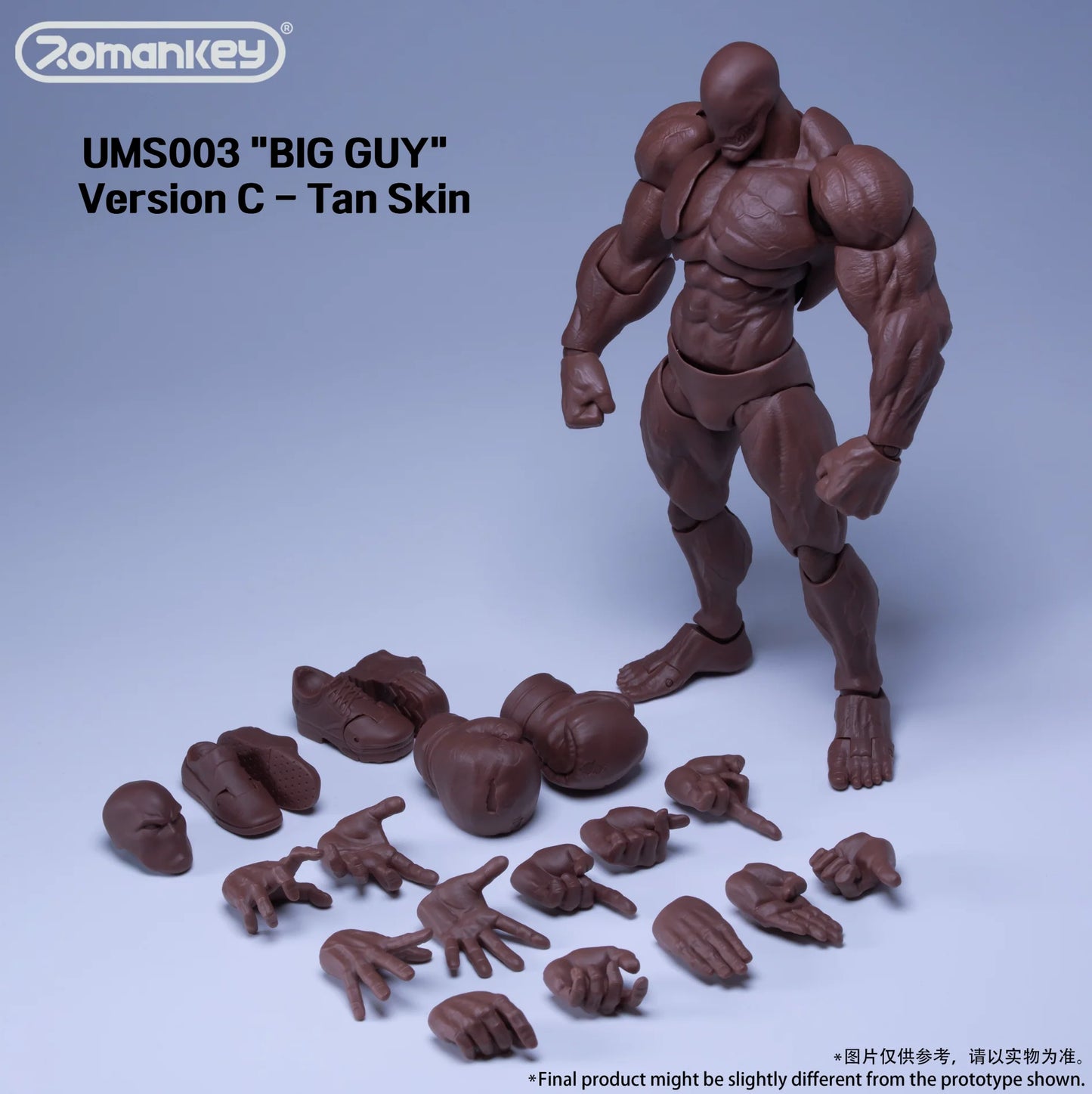 (Pre-Order) Romankey 1/12 Highly Articulated Male Body UMS003 BIG GUY Ver A B and C