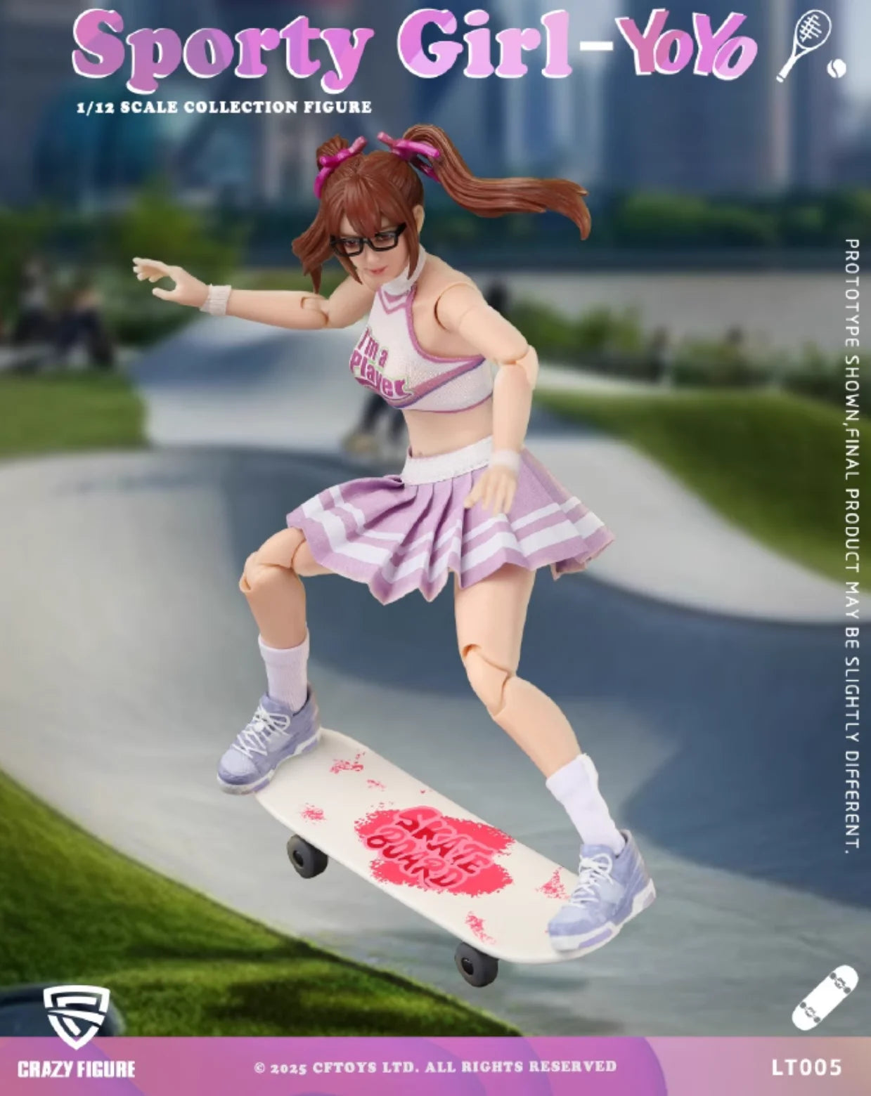 (Pre-Order) Crazyfigure 1/12 Sport Girl YoYo action figure LT005