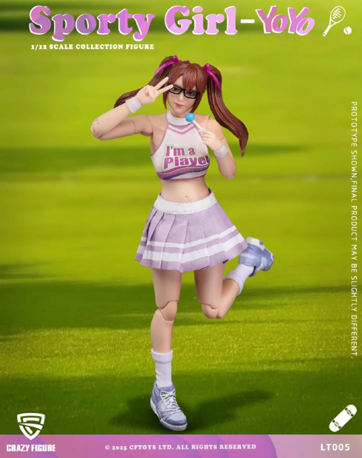 (Pre-Order) Crazyfigure 1/12 Sport Girl YoYo action figure LT005