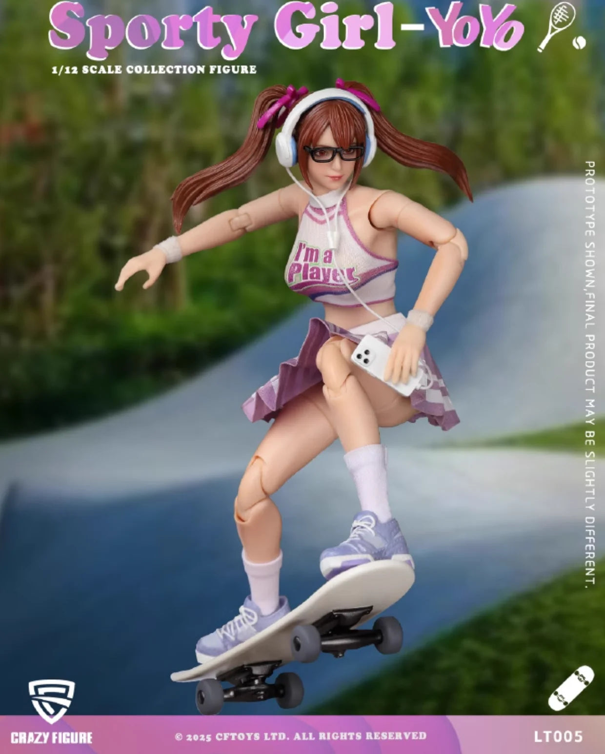 (Pre-Order) Crazyfigure 1/12 Sport Girl YoYo action figure LT005