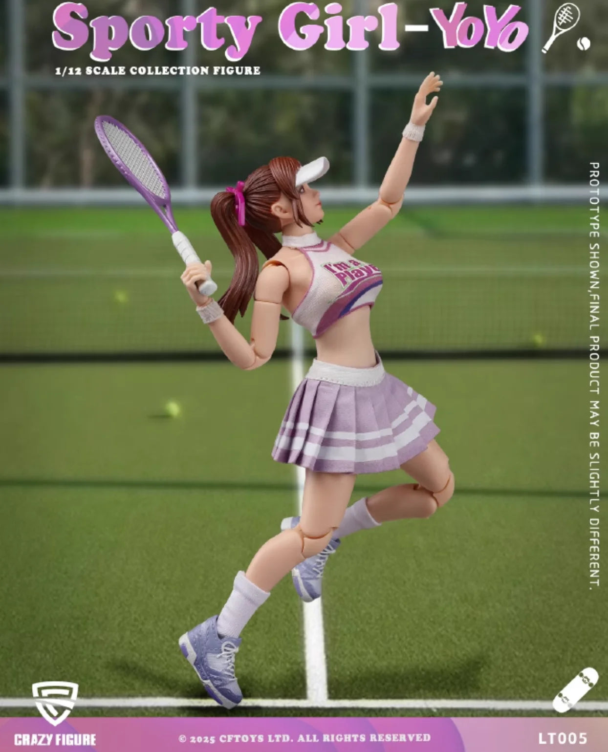 (Pre-Order) Crazyfigure 1/12 Sport Girl YoYo action figure LT005