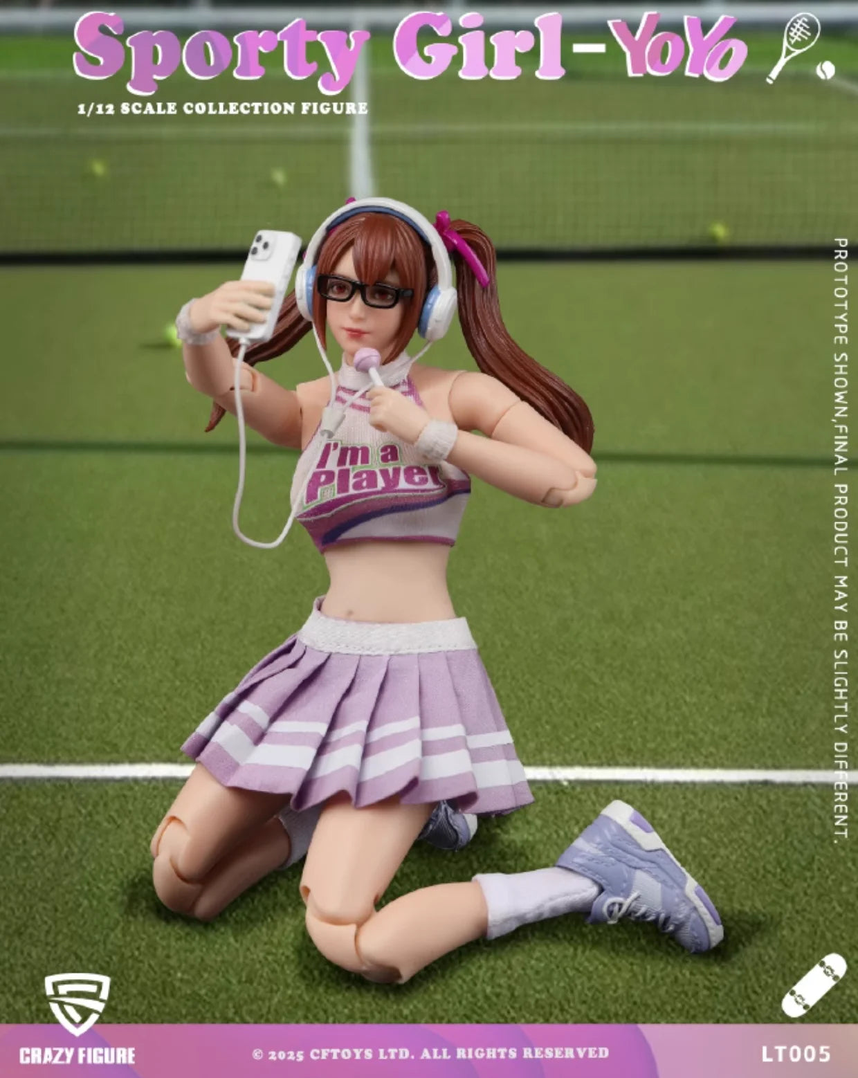 (Pre-Order) Crazyfigure 1/12 Sport Girl YoYo action figure LT005