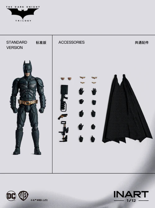 (Pre-Order) INART The Dark Knight Rises: Batman 1/12 Scale Figure - Standard