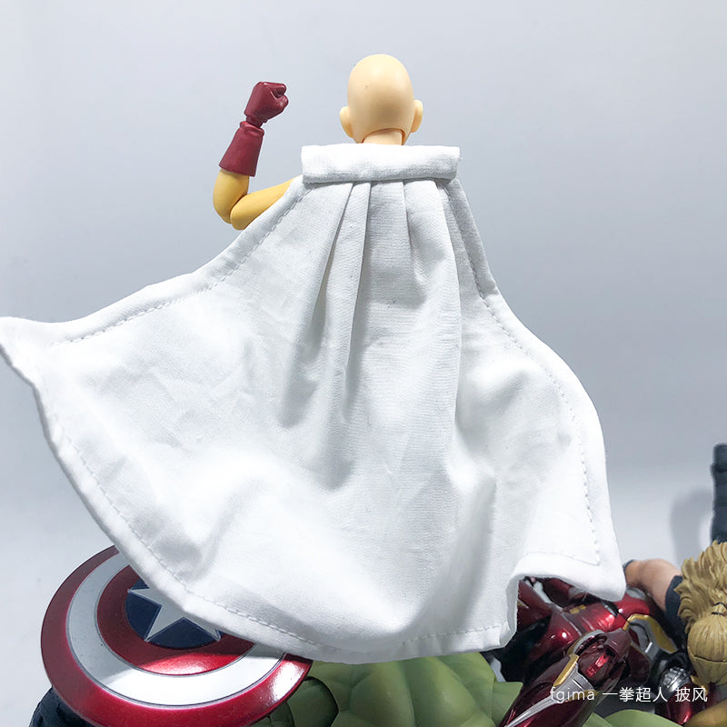Custom 1/12 Clothing Accessories for Figma One Punch Man Cloak 1/12