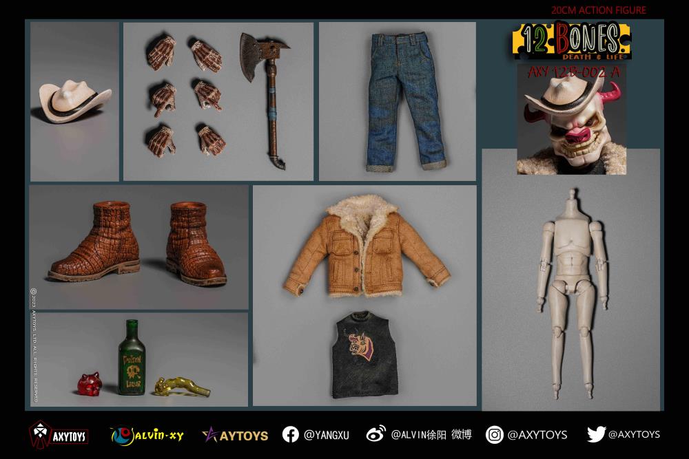 (Pre-Order) AXYTOYS 12 Bones Cowboy (2A) Action Figure