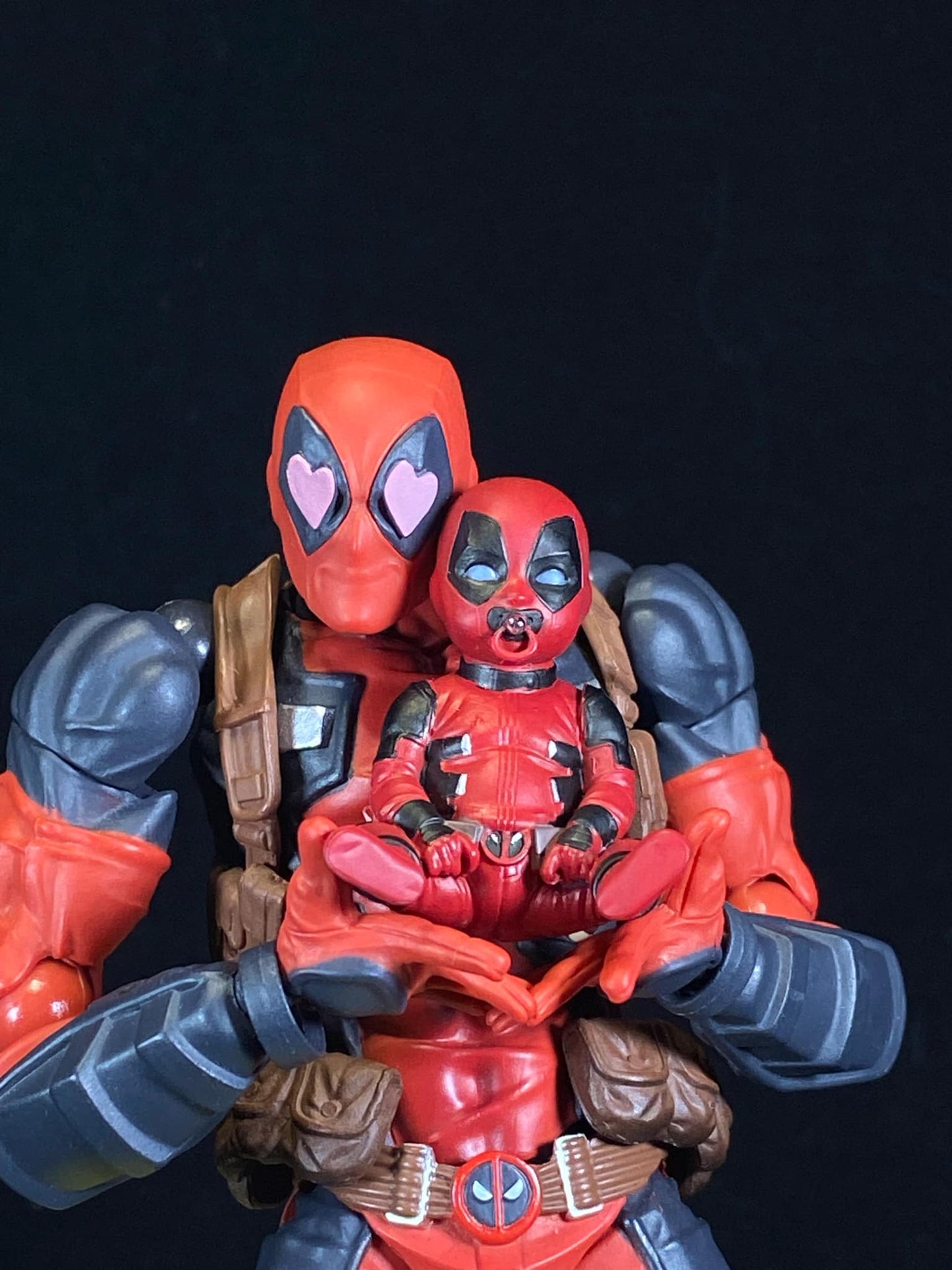 Custom Baby Deadpool and Dog Deadpool