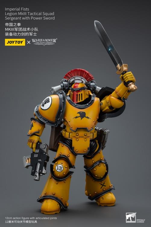 Warhammer 40K Imperial Fists Legion MkIII Tactical Squad Sergeant with Power Sword (In Stock)