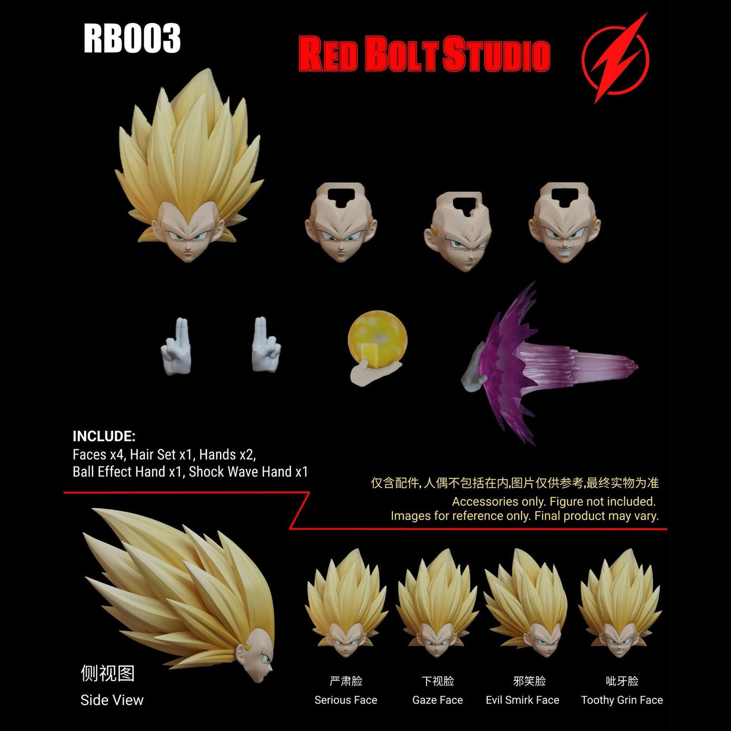 (Pre-Order) Red Bolt Studio Faces Hair Effect Kit RB003 for Beast Deities Rabbits