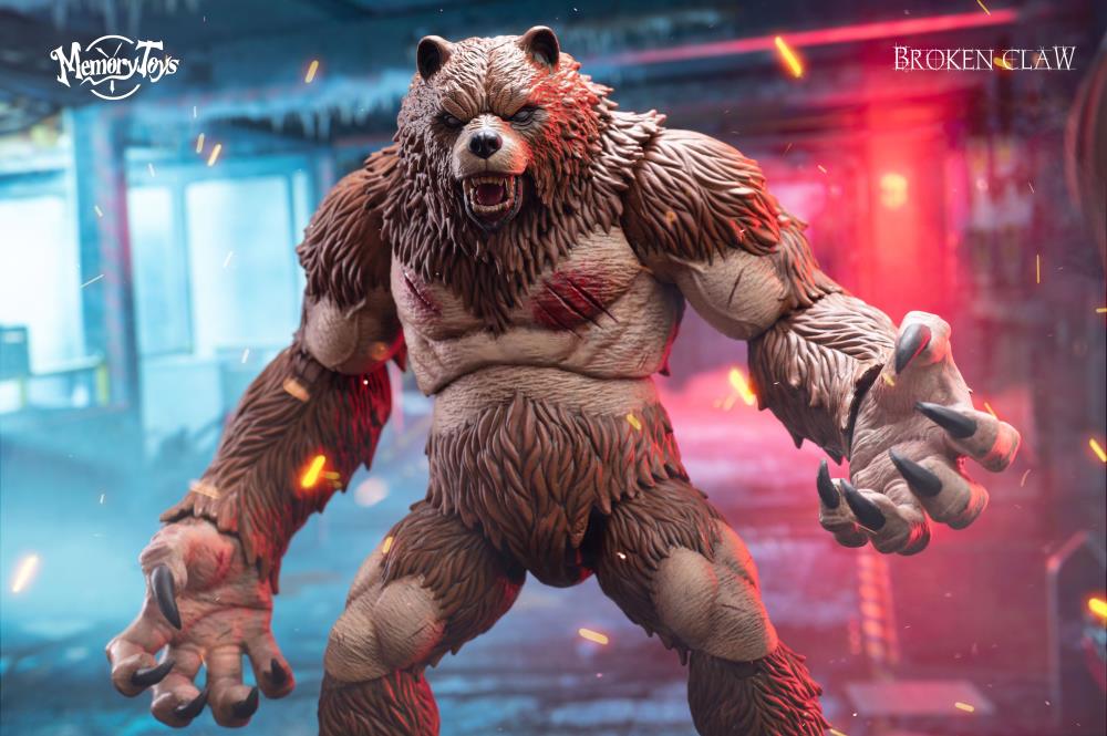 MEMORY TOYS Ancient Warrior Bear Action Figure (With Bonus Armor) (In Stock)