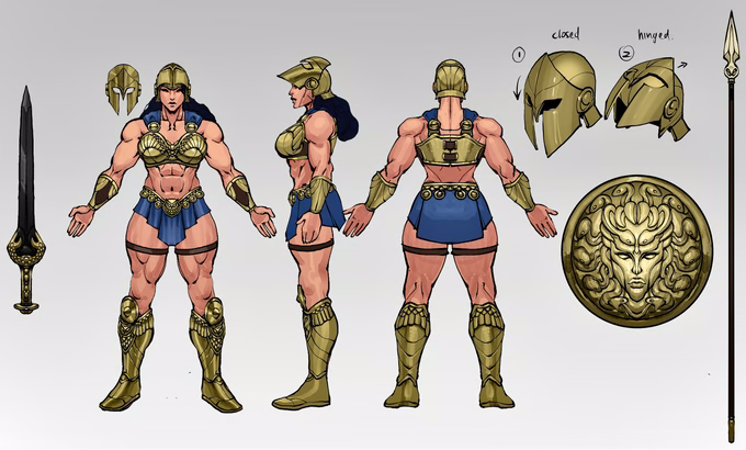 (Pre-Order) Brutal Realm Athena The Warrior Goddess 1/12 Scale Action Figure