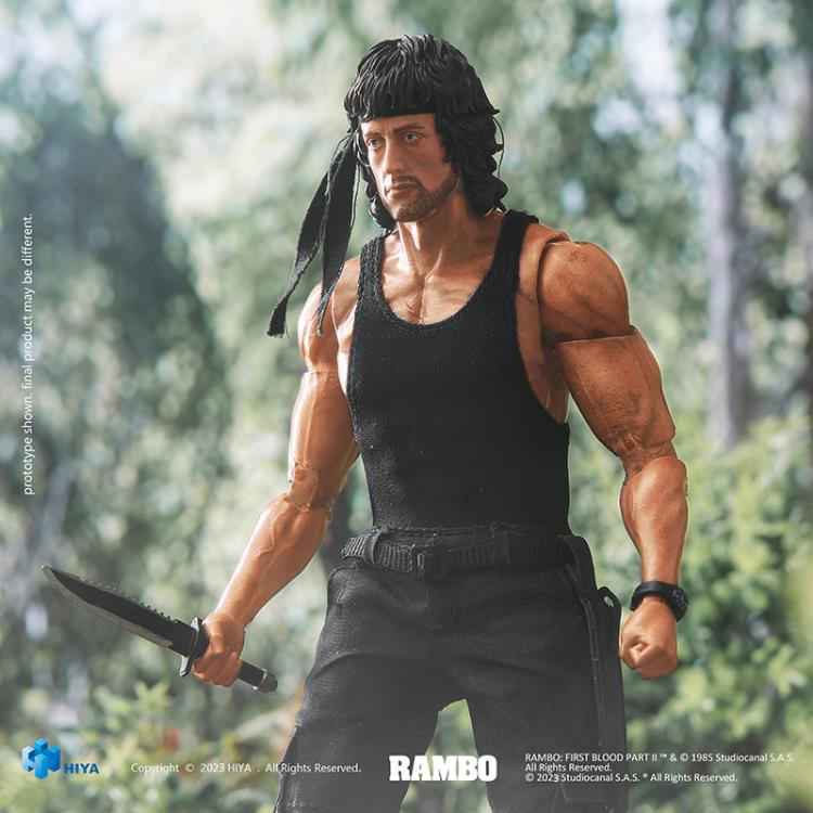 HIYA Rambo: First Blood Part II John Rambo 1/12 Scale PX Previews Exclusive Figure (In Stock)