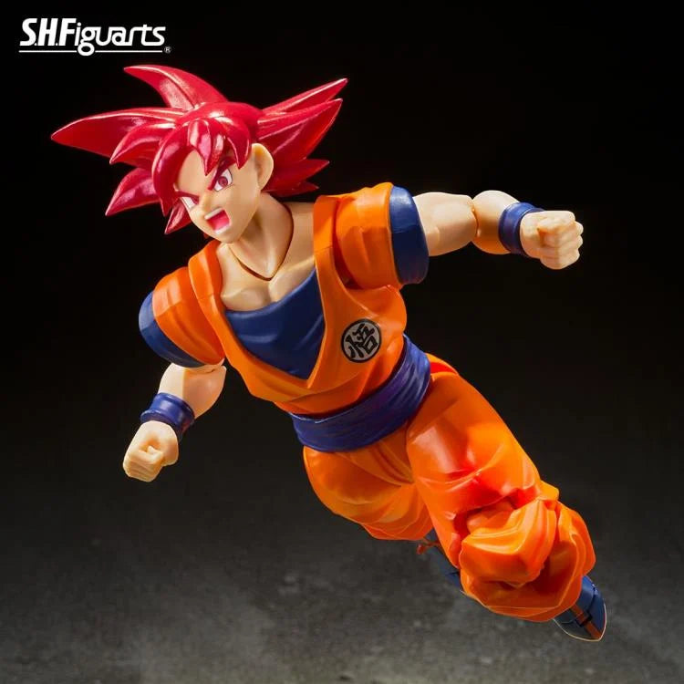 S.H.Figuarts Super Saiyan God Goku (Saiyan God Instilled With the Light of Righteous Hearts) Action Figure (In Stock)