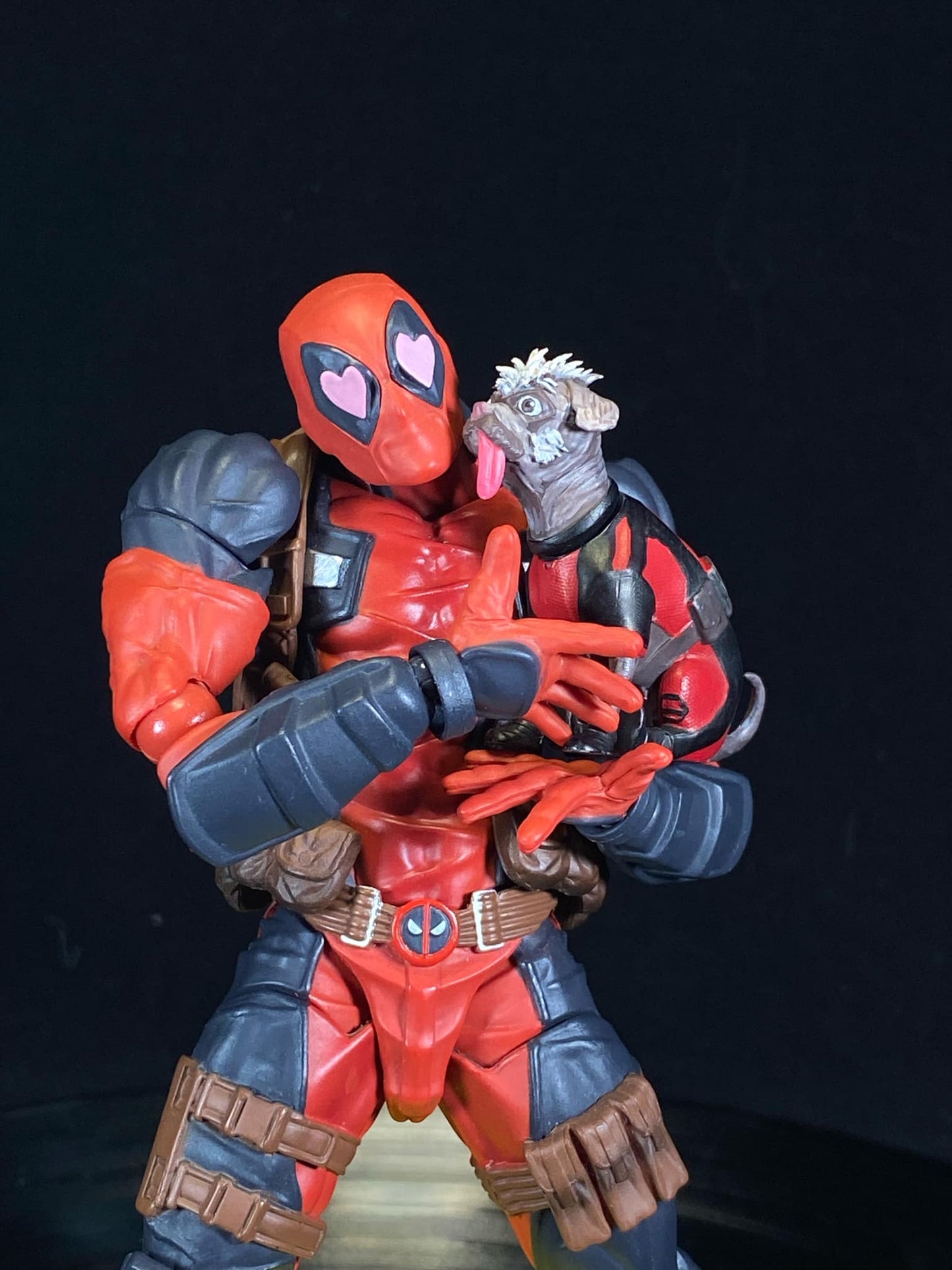 Custom Baby Deadpool and Dog Deadpool