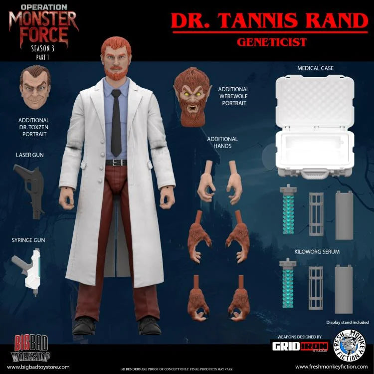 (Pre-Order) Operation: Monster Force Season 03 (Part 1) Dr. Rand 1/12 Scale Action Figure