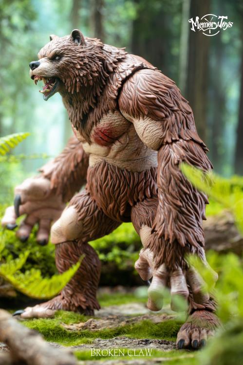 MEMORY TOYS Ancient Warrior Bear Action Figure (With Bonus Armor) (In Stock)