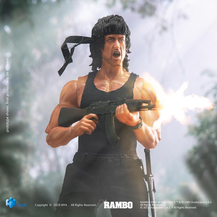 HIYA Rambo: First Blood Part II John Rambo 1/12 Scale PX Previews Exclusive Figure (In Stock)