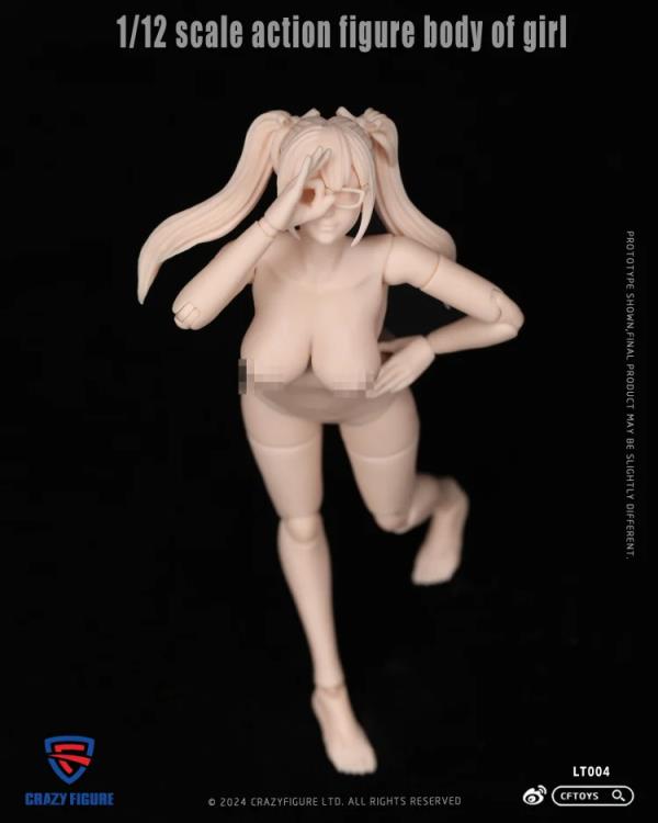 CRAZY FIGURE Multi Joint Movable 1/12 Scale Female Body LT004 (In Stock)