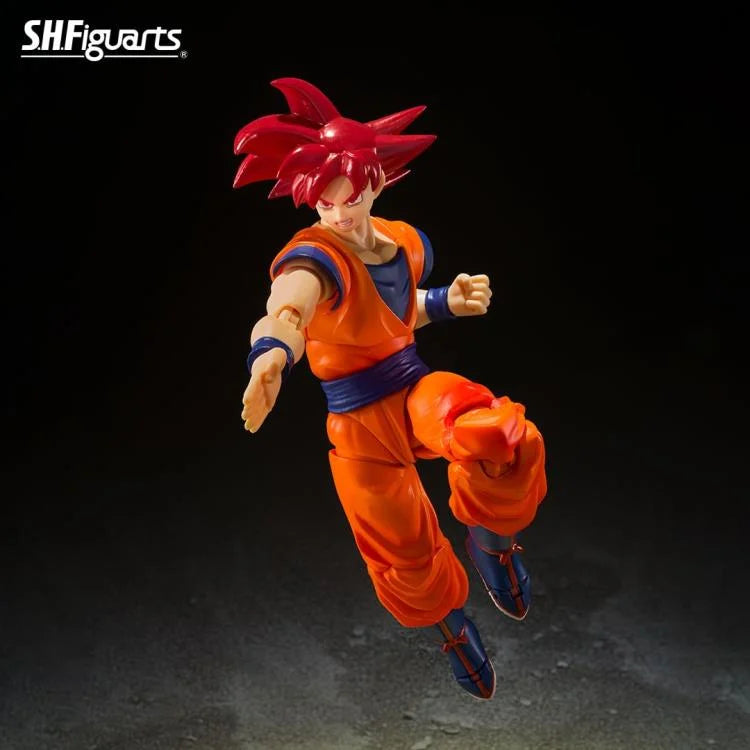 S.H.Figuarts Super Saiyan God Goku (Saiyan God Instilled With the Light of Righteous Hearts) Action Figure (In Stock)