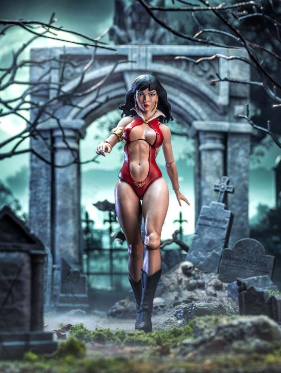 (Pre-Order) FRAZETTA GIRLS Vampirella ICON Collectibles 1/12 Scale Action Figure
