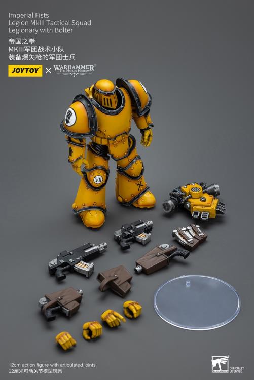 Warhammer 40K Imperial Fists Legion MkIII Tactical Squad Legionary with Bolter (In Stock)