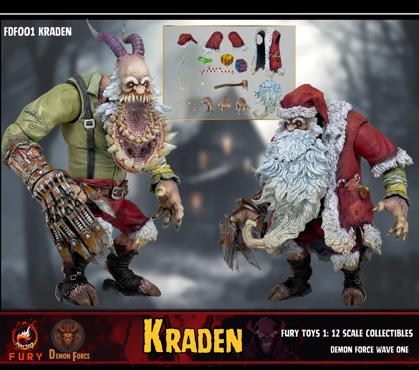 (Pre-Order) Fury toys Demon Force wave 1 1/12 The brother Kraden and Krynn 7 inches action figure