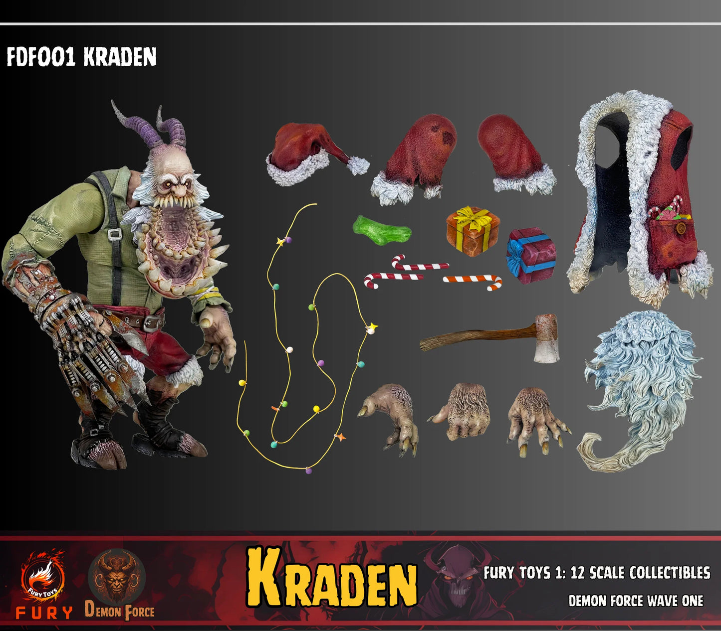(Pre-Order) Fury toys Demon Force wave 1 1/12 The brother Kraden and Krynn 7 inches action figure
