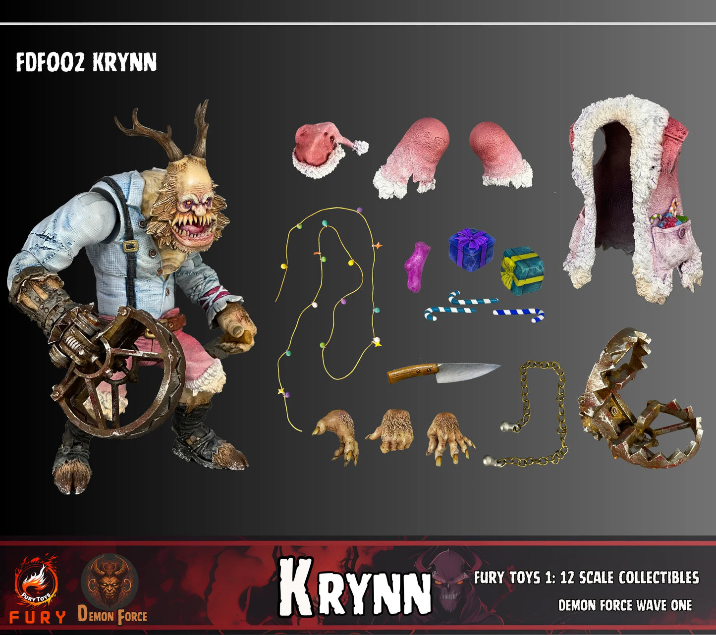 (Pre-Order) Fury toys Demon Force wave 1 1/12 The brother Kraden and Krynn 7 inches action figure