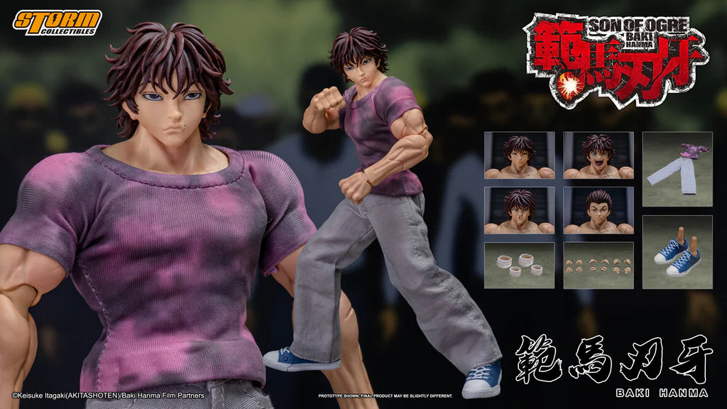 Storm Toys BAKI HANMA "SON OF THE ORGE" Action Figure 1/12 Scale Action Figure (In Stock)