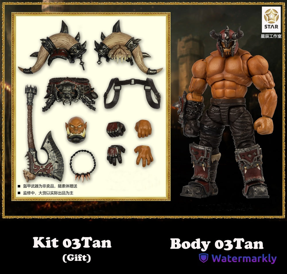(Pre-Order) Star studio 1/12 Ancient War wave 1 Orc Body and Custom Kit (Orc Body 03 Tan)