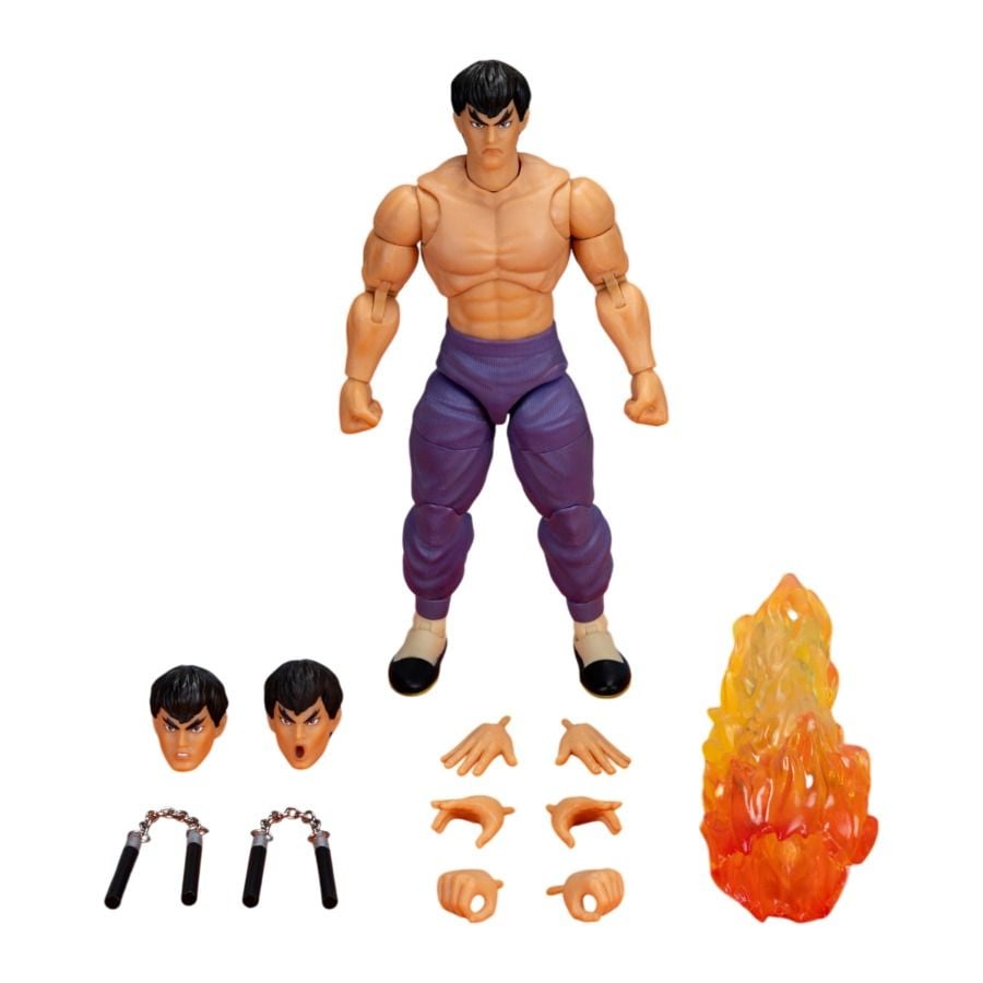 Jada Street Fighter II Fei Long (Player 2) Deluxe 6 Inch Figure