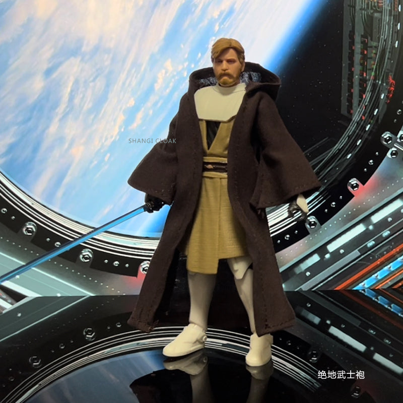 Custom 1/12 Clothing Accessories for Hasbro Star Wars Obi Wan Coat 1/12