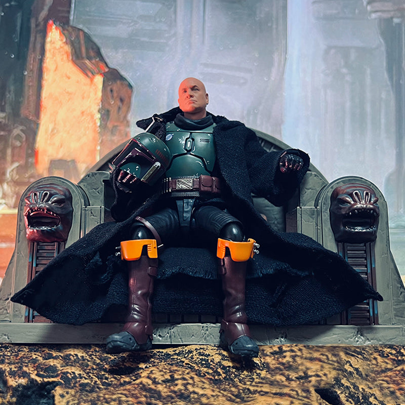 Custom 1/12 Clothing Accessories for S.H.Figuarts SHF Star Wars Boba Fett Cloak 1/12
