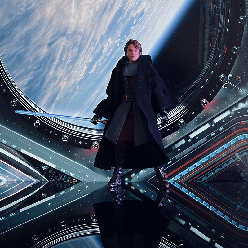 Custom 1/12 Clothing Accessories for Hasbro Star Wars Anakin Coat 1/12