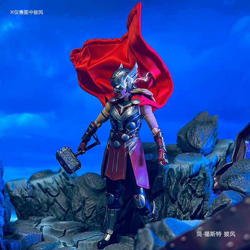 Custom 1/12 Clothing Accessories for S.H.Figuarts SHF Jane Foster Cloak 1/12