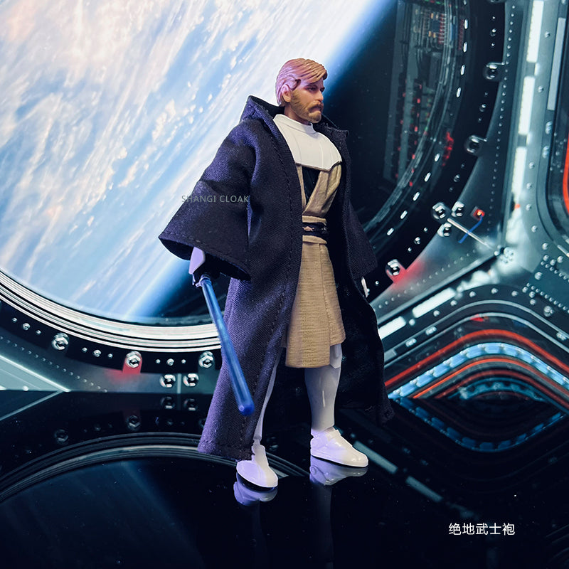 Custom 1/12 Clothing Accessories for Hasbro Star Wars Obi Wan Coat 1/12