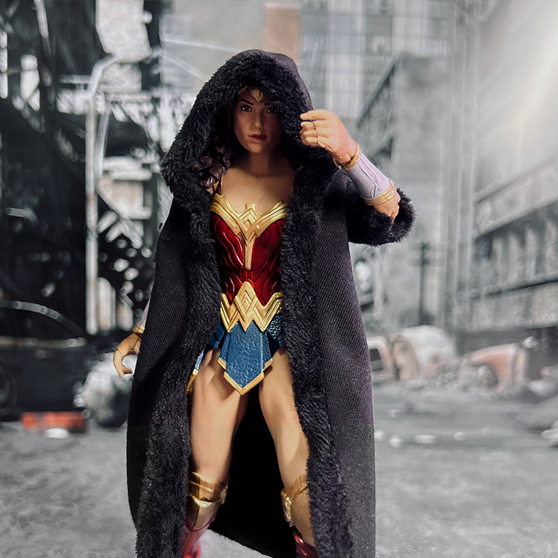 Custom 1/12 Clothing Accessories for Mcfarlane Wonder Woman Cloak 1/12