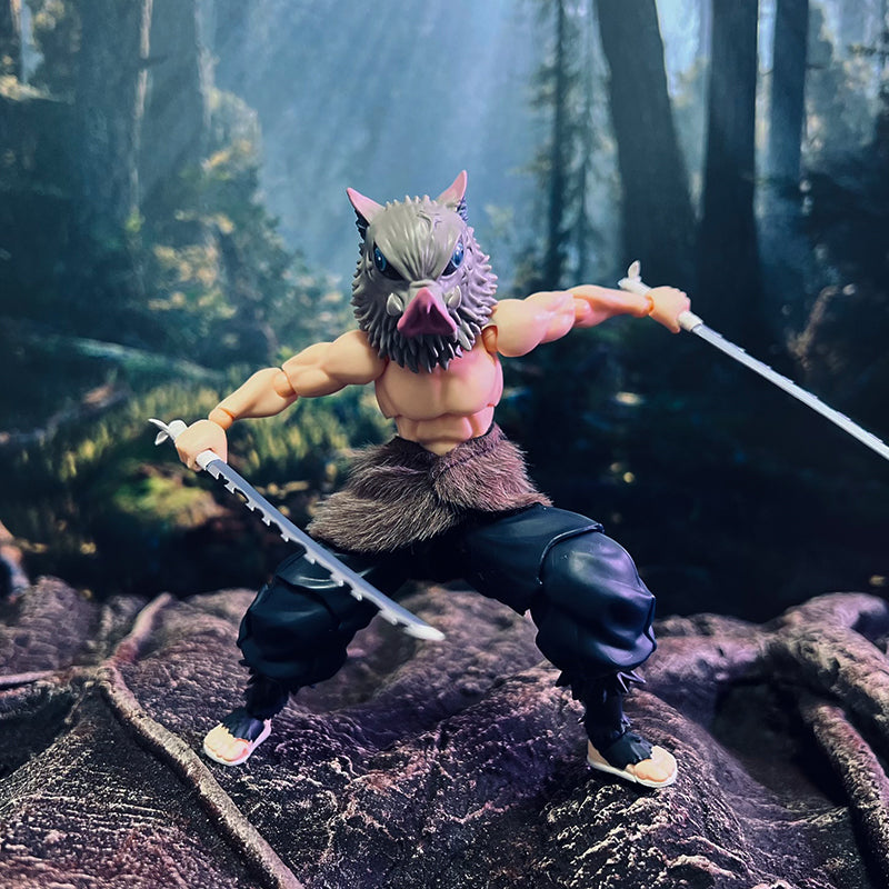 Custom 1/12 Clothing Accessories for Figma BUZZmod Inosuke Hashibira Skirt 1/12