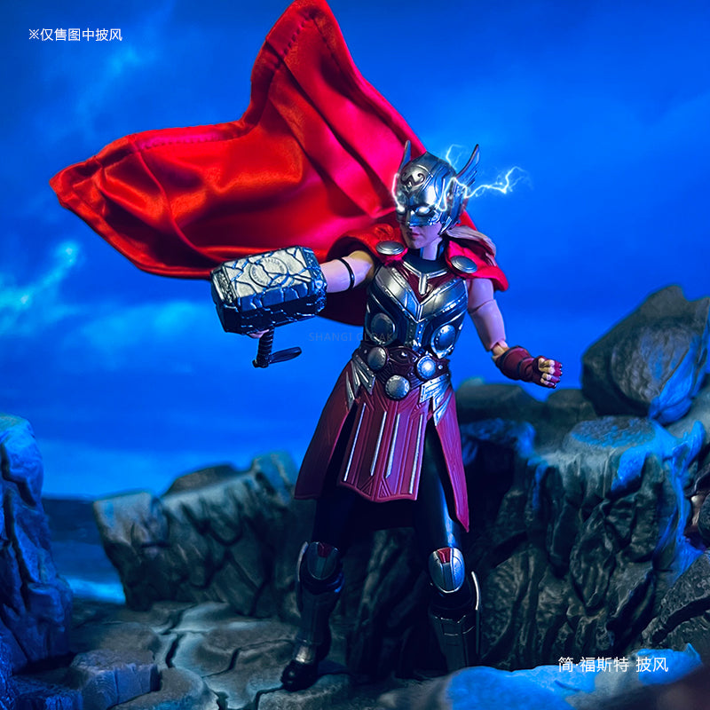 Custom 1/12 Clothing Accessories for S.H.Figuarts SHF Jane Foster Cloak 1/12