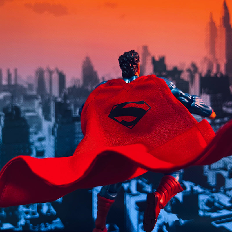 Custom 1/12 Clothing Accessories for Kaiyodo Amazing Yamaguchi Superman Cloak 1/12