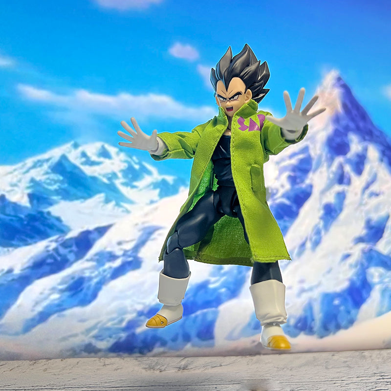 Custom 1/12 Clothing Accessories for S.H.Figuarts SHF SUPER HERO Vegeta Coat 1/12
