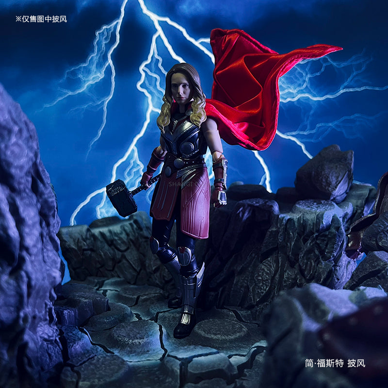 Custom 1/12 Clothing Accessories for S.H.Figuarts SHF Jane Foster Cloak 1/12