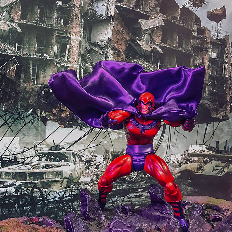 Custom 1/12 Clothing Accessories for Kaiyodo Amazing Yamaguchi Magneto Cloak 1/12
