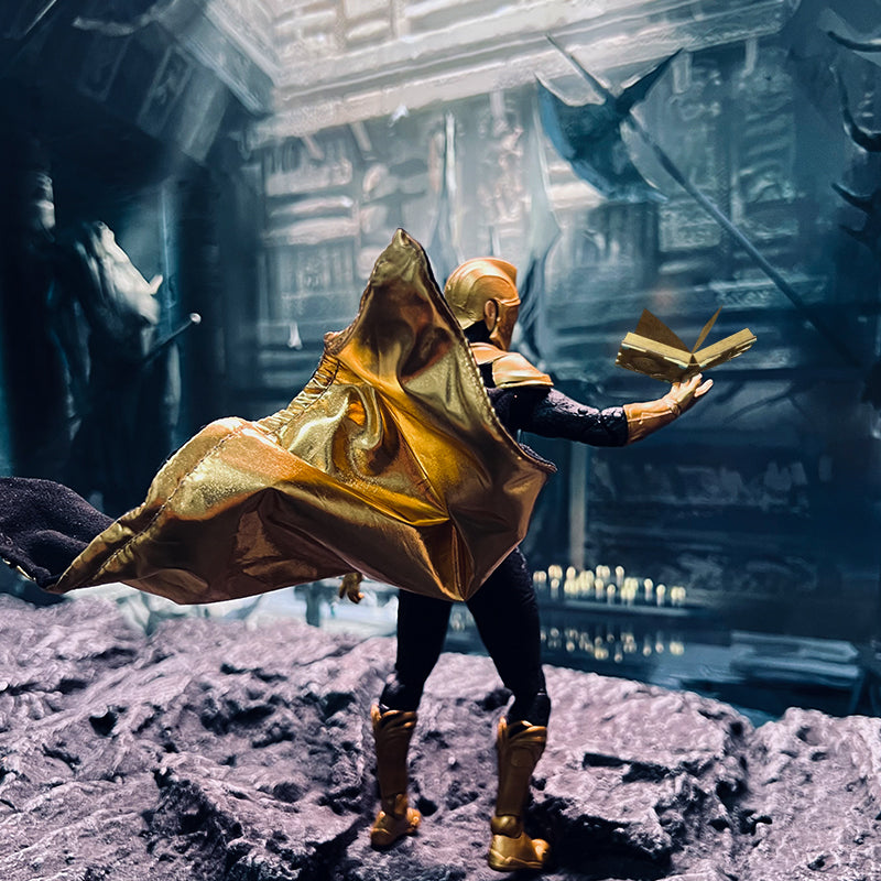 Custom 1/12 Clothing Accessories for Mcfarlane Doctor Fate Cloak 1/12