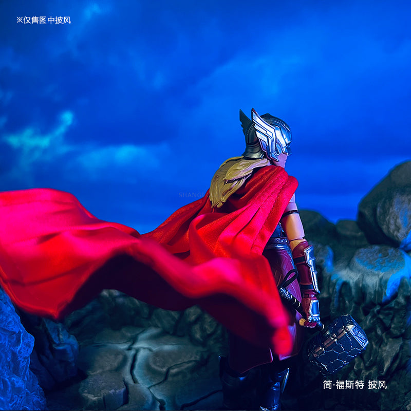 Custom 1/12 Clothing Accessories for S.H.Figuarts SHF Jane Foster Cloak 1/12