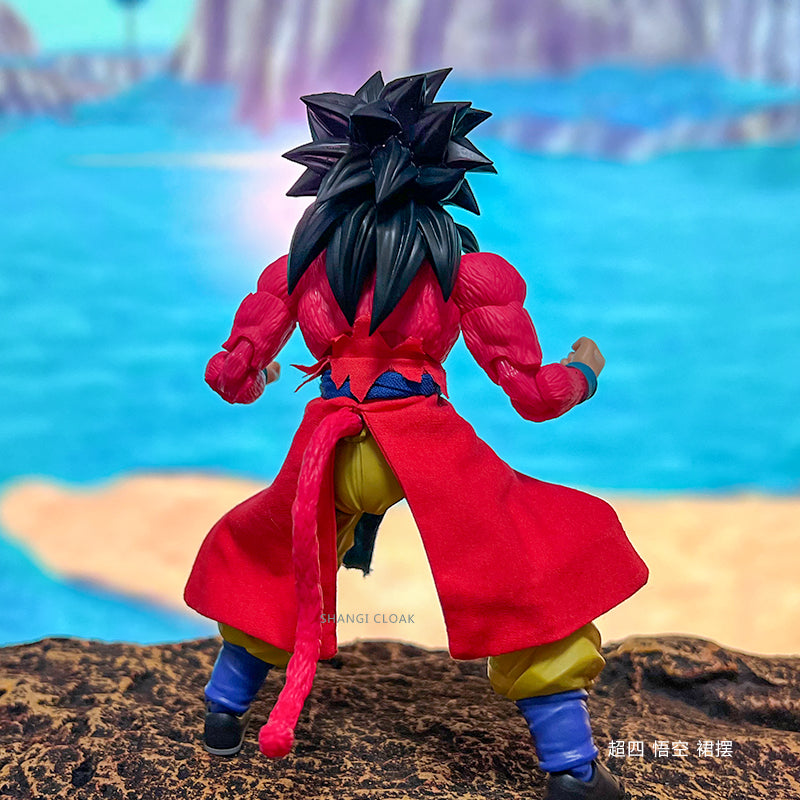 Custom 1/12 Clothing Accessories for S.H.Figuarts SHF Super Saiyan 4 Goku Skirt 1/12